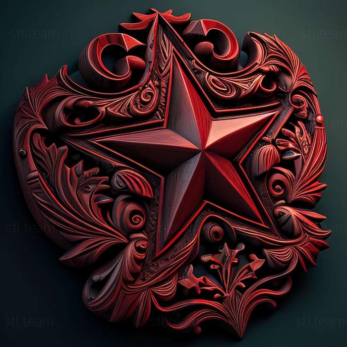3D model Red Star game (STL)